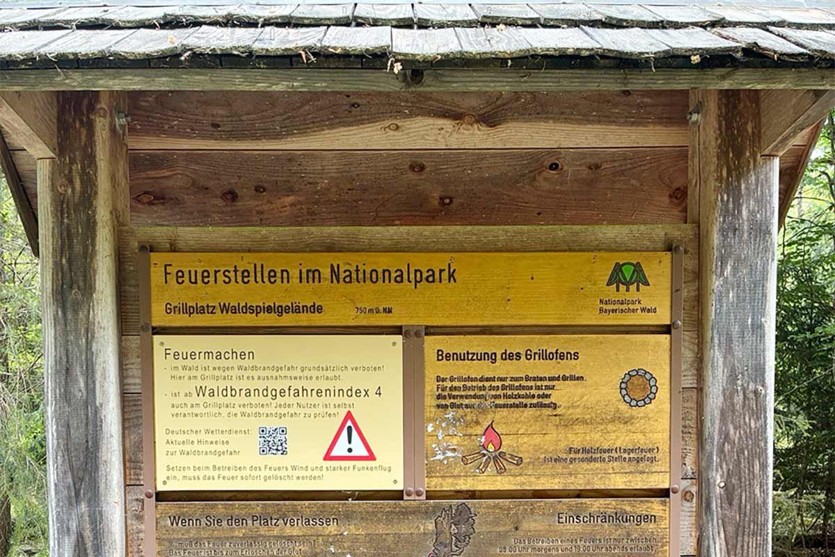 Feuerstellen im Nationalpark