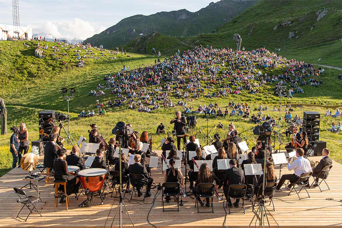 Gute Wetter-Aussichten für das Konzert auf der Schlossalm