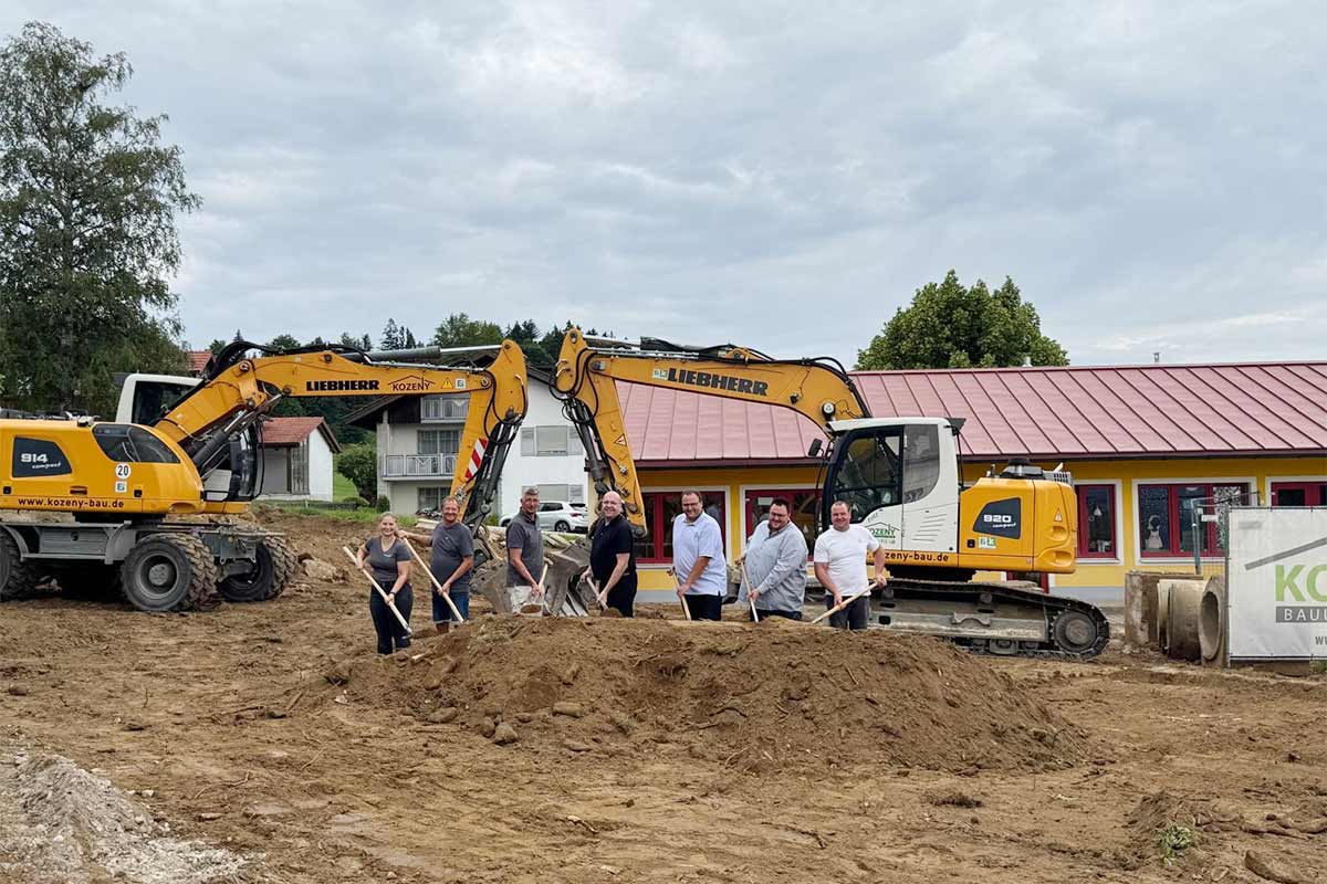 Spatenstich für den Kneipp-Kindergarten in Bischofsreut