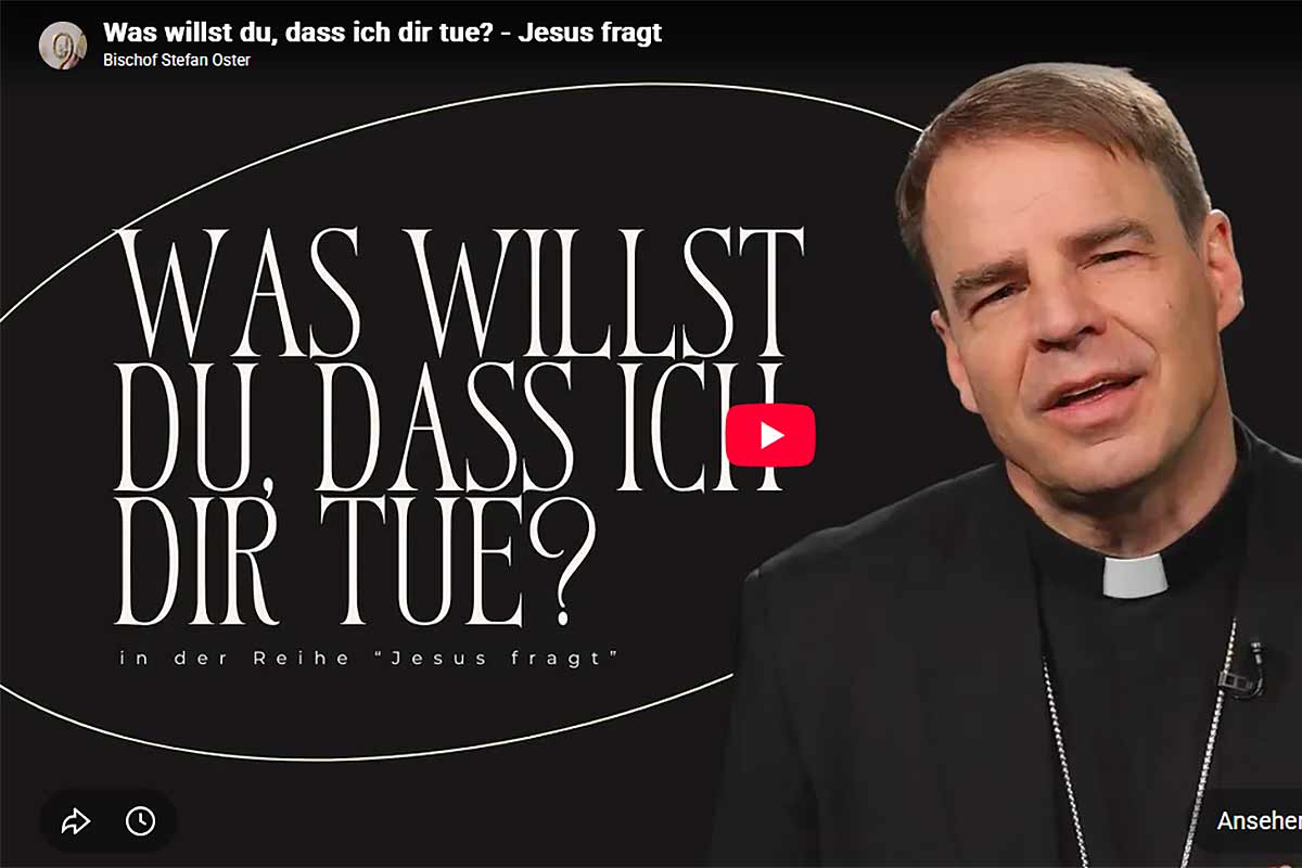 Jesus fragt - neue Videoreihe von Bischof Stefan Oster