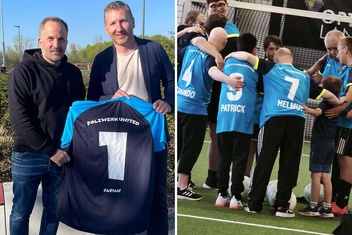 Bundesliga-Trainer Manuel Baum unterstützt Inklusionsprojek