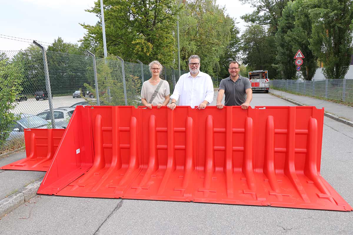 Stadt Passau beschafft mobile Freibordsicherung für den Fürstenweg