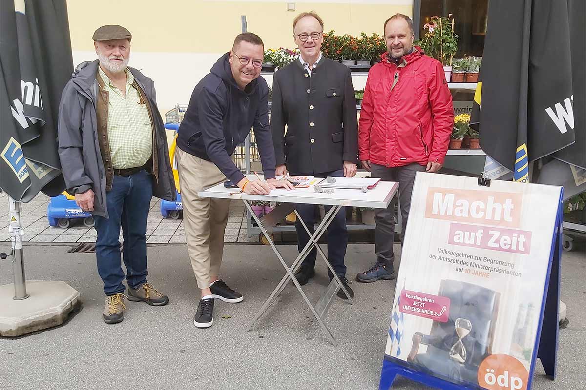 Heinz Pollak (FW) unterstützt ÖDP-Volksbegehren