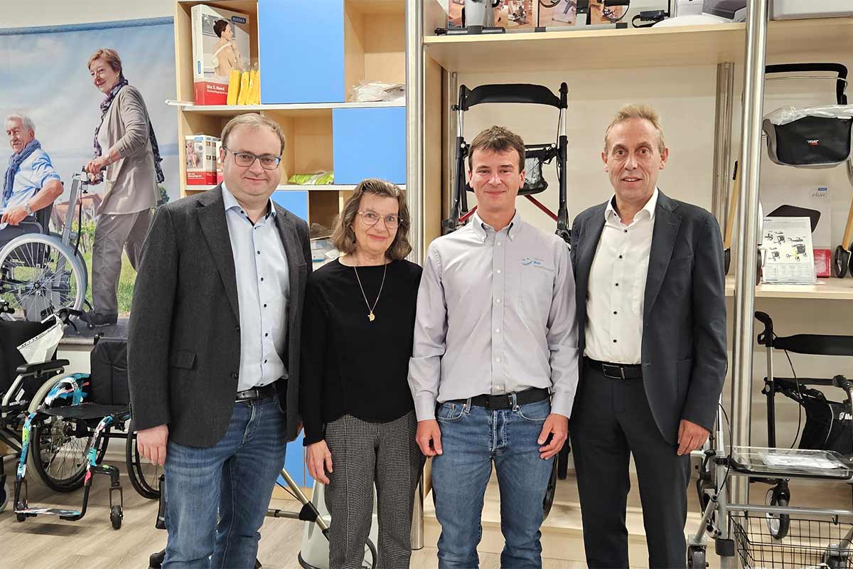 Austausch mit Sanitätshaus Mais zu Herausforderungen der Branche aus